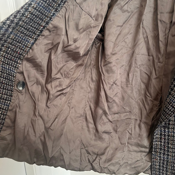 Vintage Daks Wool Silk Houndstooth Oversized Blazer Size Medium - Picture 8 of 15